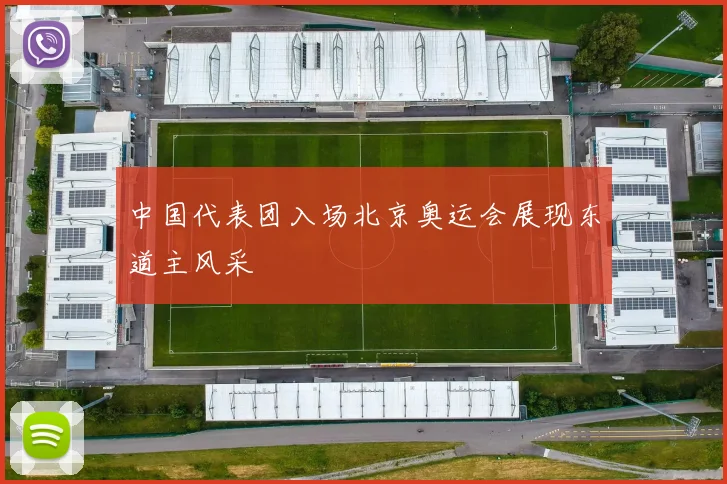 中国代表团入场北京奥运会展现东道主风采